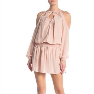 Ramy Brook Amalie Cream Cold Shoulder Cut Out Dress